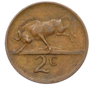 2 цента 1973 года ЮАР — Фото №2