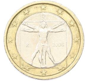 1 евро 2008 года Италия — Фото №1