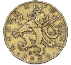 20 крон 2000 года Чехия — Фото №2
