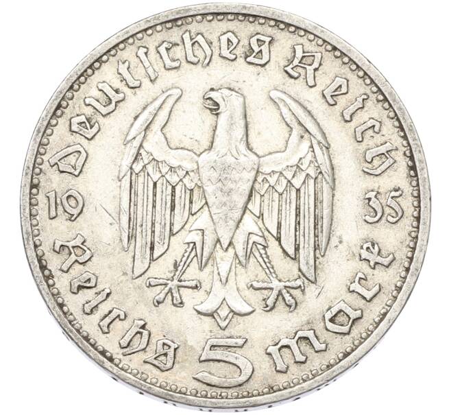 Монета 5 рейхсмарок 1935 года D Германия (Артикул: T11-40001) — Фото №1