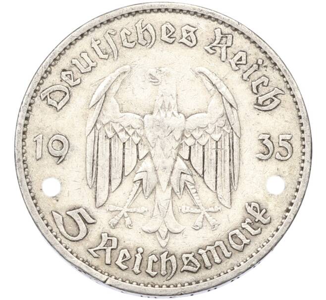 Монета 5 рейхсмарок 1935 года A Германия «Годовщина нацистского режима — Гарнизонная церковь в Постдаме» (Кирха) (Артикул: T11-40004) — Фото №2
