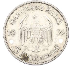 5 рейхсмарок 1935 года A Германия «Годовщина нацистского режима — Гарнизонная церковь в Постдаме» (Кирха) — Фото №2