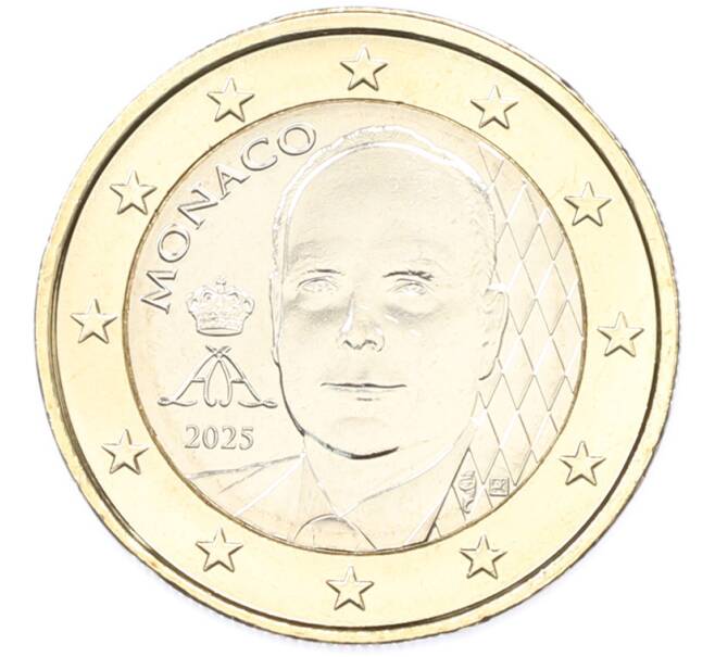 Монета 1 евро 2025 года Монако (Артикул: K3-0577) — Фото №1