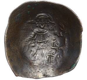 Аспрон трахи (скифат) 1185-1195 года Византийская империя — Исаак II Ангел — Фото №1