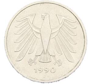 5 марок 1990 года J Западая Германия (ФРГ) — Фото №1