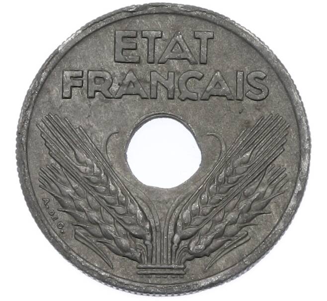 Монета 10 сантимов 1941 года Франция (Артикул: K12-79460) — Фото №2