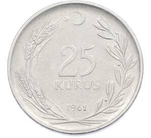 25 курушей 1961 года Турция — Фото №1
