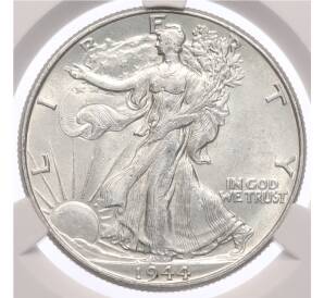 1/2 доллара 1944 года США — в слабе CPRC (AU58) — Фото №1