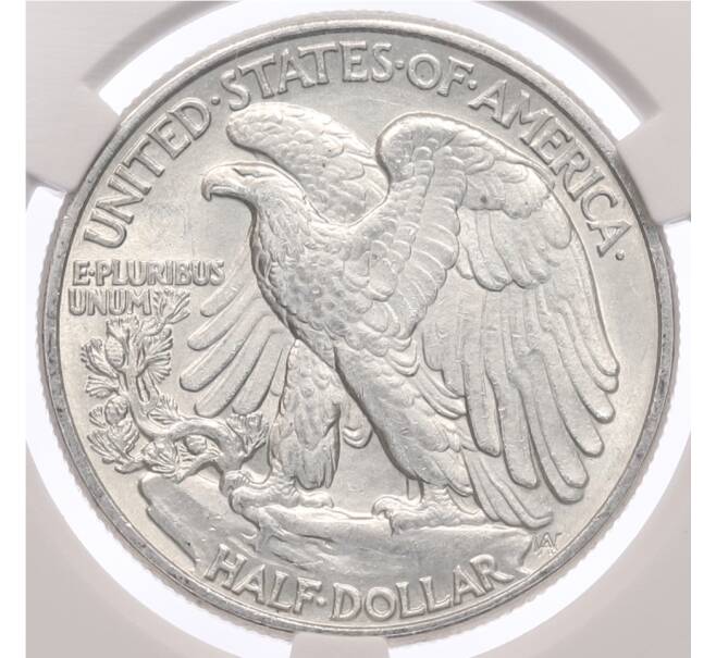 Монета 1/2 доллара 1944 года США — в слабе CPRC (AU58) (Артикул: K10-13331) — Фото №2