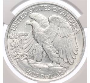 1/2 доллара 1943 года США — в слабе CPRC (MS62) — Фото №2