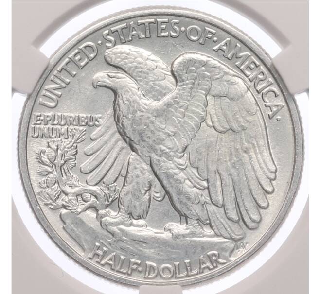 Монета 1/2 доллара 1942 года США — в слабе CPRC (MS61) (Артикул: K10-13333) — Фото №2