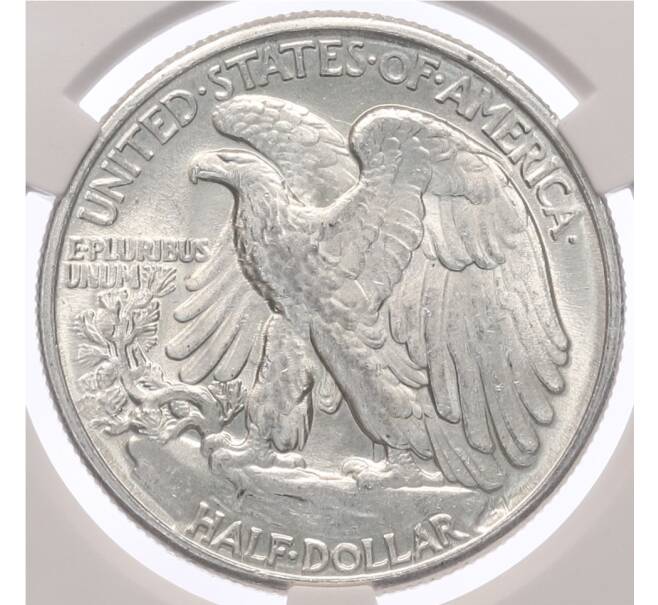 Монета 1/2 доллара 1941 года США — в слабе CPRC (MS63) (Артикул: K10-13334) — Фото №2