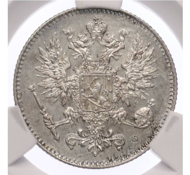 Монета 50 пенни 1914 года Русская Финляндия — в слабе CPRC (MS65) (Артикул: K10-13337) — Фото №2