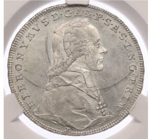 20 крейцеров 1775 года Зальцбург — в слабе CPRC (MS61) — Фото №1