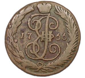 Денга 1766 года ЕМ — Фото №1