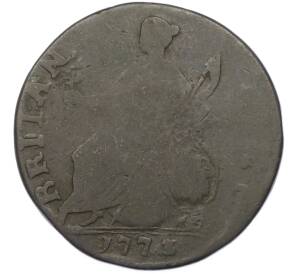 1/2 пенни 1773 года Великобритания — Фото №1