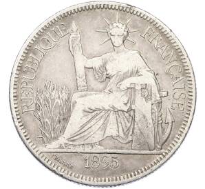 1 пиастр 1895 года Французский Индокитай — Фото №1