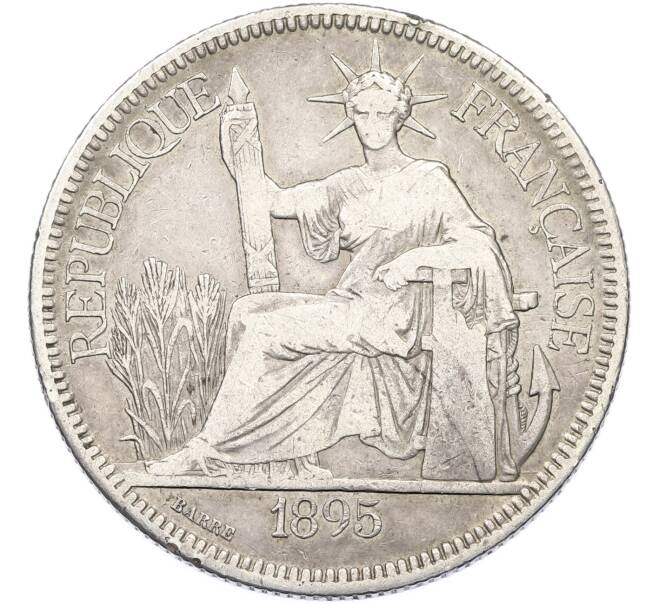 Монета 1 пиастр 1895 года Французский Индокитай (Артикул: T11-40123) — Фото №1