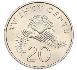 20 центов 1988 года Сингапур — Фото №1