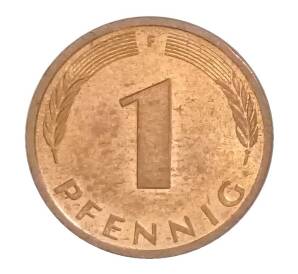1 пфенниг 1996 года F Германия — Фото №2