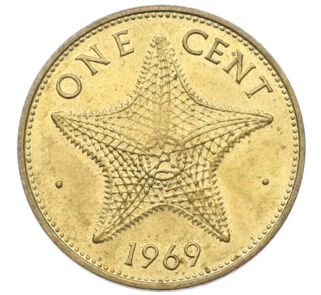 Монета 1 цент 1969 года Багамские острова (Артикул: K10-13363) — Фото №1