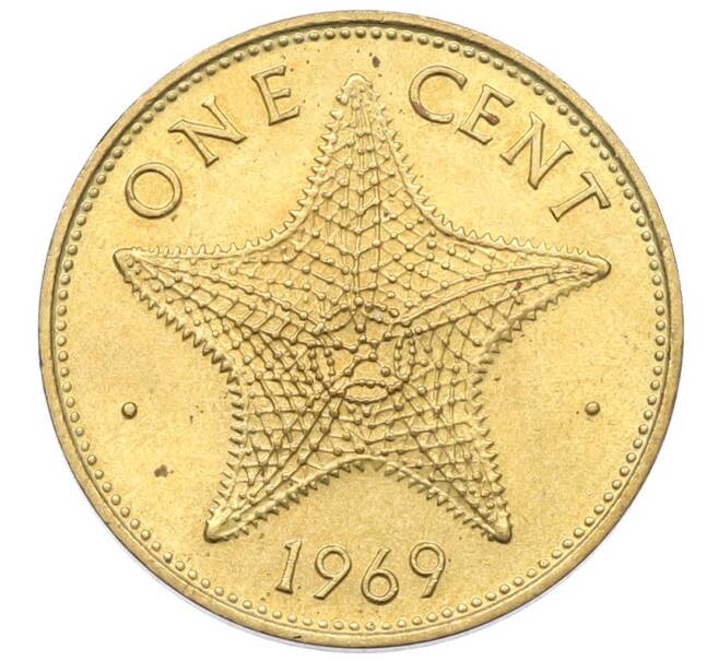 Монета 1 цент 1969 года Багамские острова (Артикул: K10-13364) — Фото №1