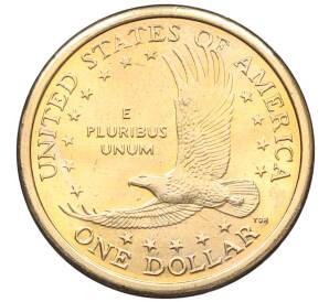 1 доллар 2000 года D США Сакагавея «Парящий орел» — Фото №2