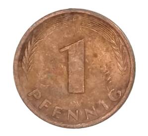 1 пфенниг 1978 года F Германия — Фото №2