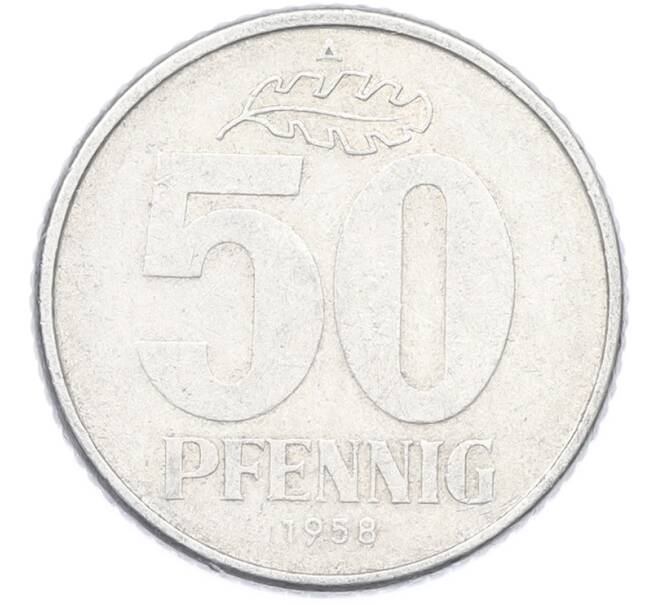 Монета 50 пфеннигов 1958 года Восточная Германия (ГДР) (Артикул: T11-40174) — Фото №1