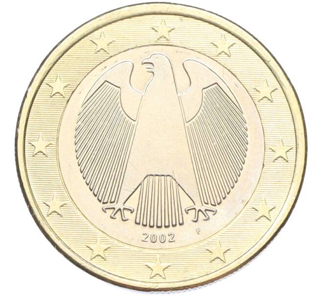 Монета 1 евро 2002 года F Германия (Артикул: K12-79478) — Фото №1