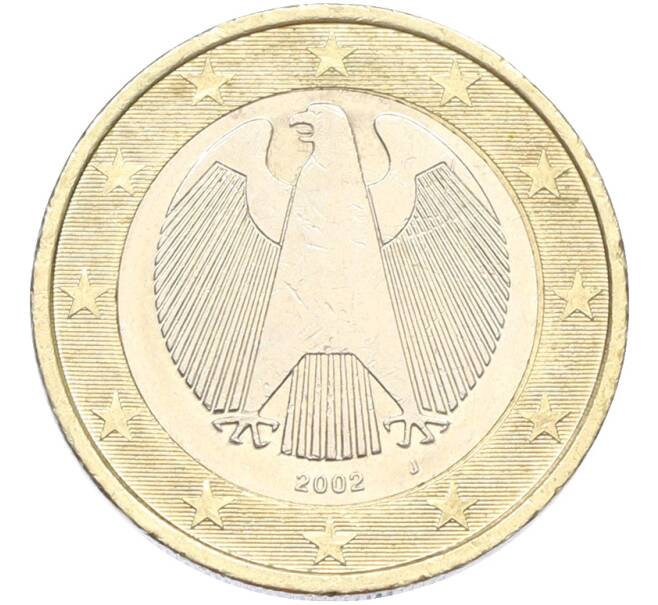 Монета 1 евро 2002 года J Германия (Артикул: K12-79481) — Фото №1