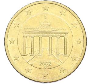 50 евроцентов 2002 года D Германия