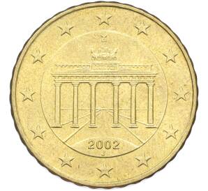 10 евроцентов 2002 года J Германия — Фото №1