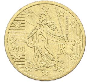 10 евроцентов 2001 года Франция — Фото №1