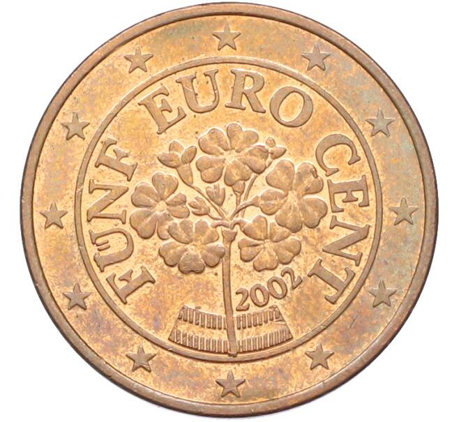 Монета 5 евроцентов 2002 года Австрия (Артикул: K12-79523) — Фото №1