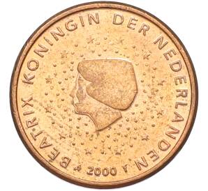 1 евроцент 2000 года Нидерланды