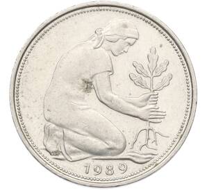 50 пфеннигов 1989 года G Западная Германия (ФРГ)