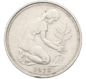 50 пфеннигов 1972 года G Западная Германия (ФРГ)