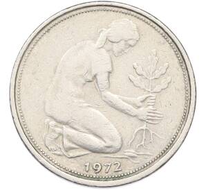 50 пфеннигов 1972 года F Западная Германия (ФРГ)