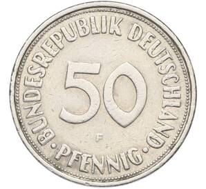 50 пфеннигов 1972 года F Западная Германия (ФРГ)