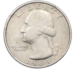 1/4 доллара (25 центов) 1989 года P США