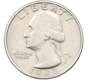 1/4 доллара (25 центов) 1987 года P США