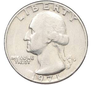 1/4 доллара (25 центов) 1971 года D США