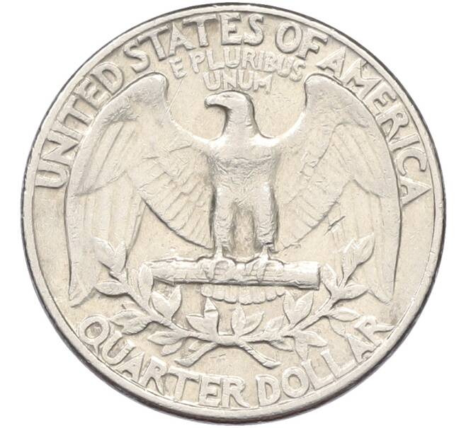 Монета 1/4 доллара (25 центов) 1971 года D США (Артикул: K12-79554) — Фото №2