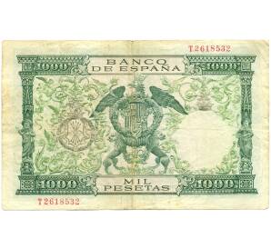 1000 песет 1957 года Испания — Фото №2