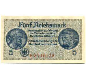 5 рейхсмарок 1940 года Германия (Для окупированных территорий) — Фото №1