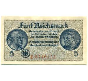 5 рейхсмарок 1940 года Германия (Для окупированных территорий) — Фото №1