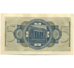 5 рейхсмарок 1940 года Германия (Для окупированных территорий) — Фото №2