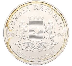 1000 шиллингов 2004 года Сомали «Дикая природа Африки — Слон» — Фото №2