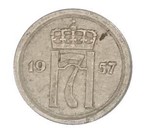 10 эре 1957 года Норвегия — Фото №1